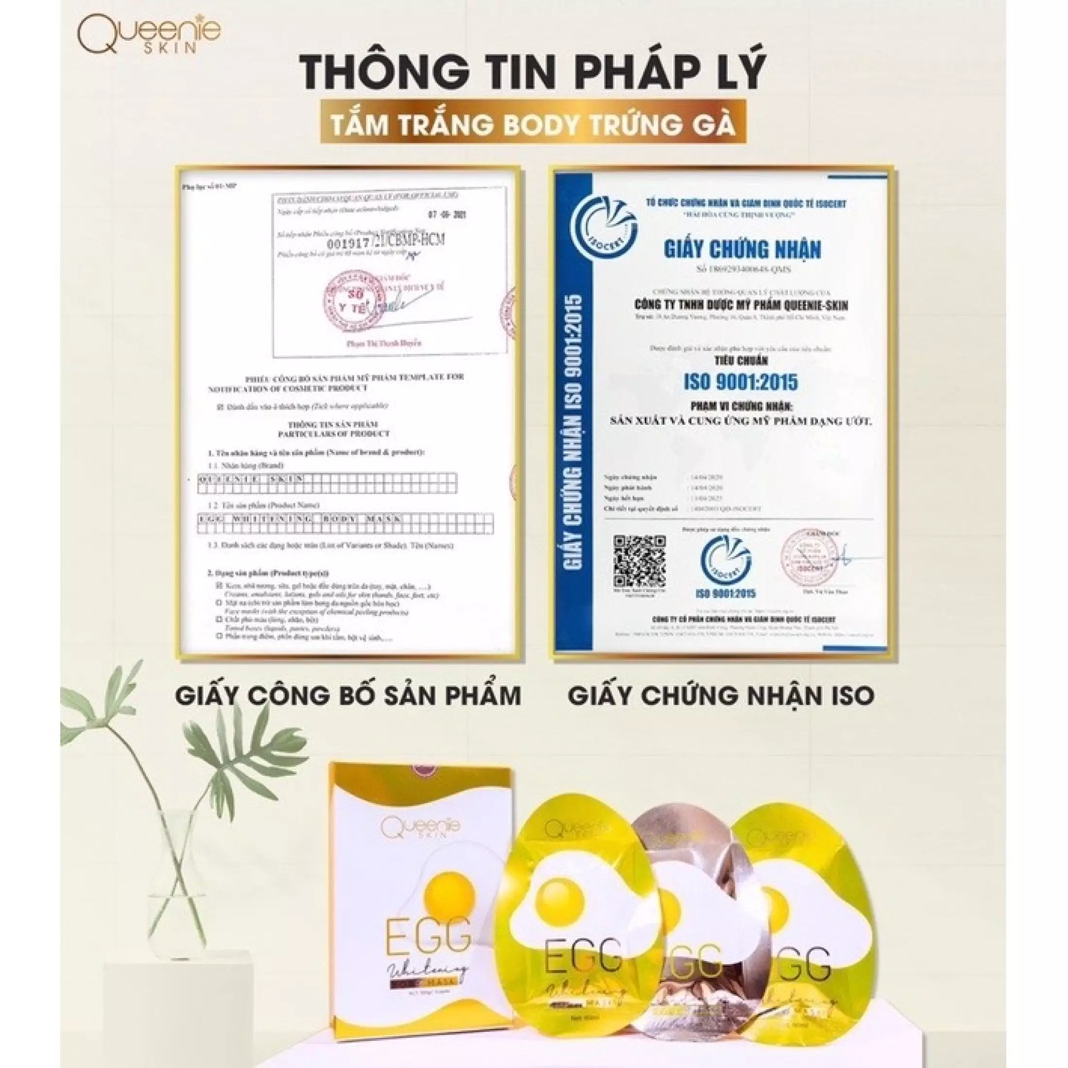 Tắm trắng trứng gà Queenie Skin chính hãng10